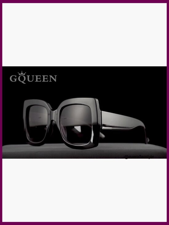Oversized Square Frame Sunglasses Retro Vintage Trendy Shades